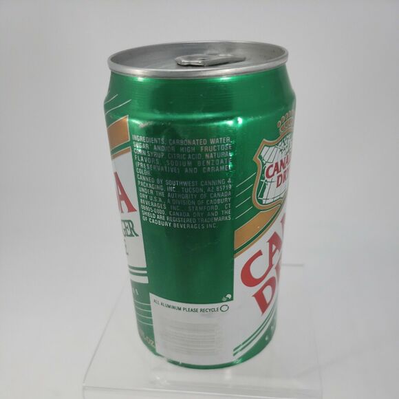 Canada Dry Ginger Ale Can "Empty Fill" Sealed Vintage Collectible No Holes 12 oz - Picture 9 of 12